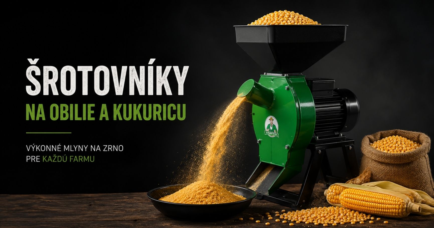 Elektrické kladivkové šrotovníky na obilie a kukuricu bumba.sk